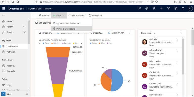 How to add Power BI dashboard in Dynamics 365 CRM? - CRM Crate
