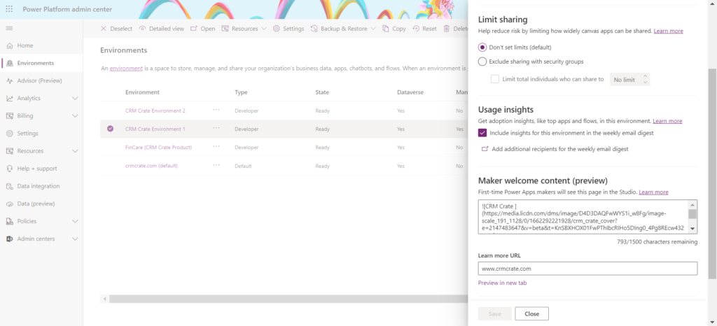 How to customize Maker Welcome content in Power Apps? - CRM Crate