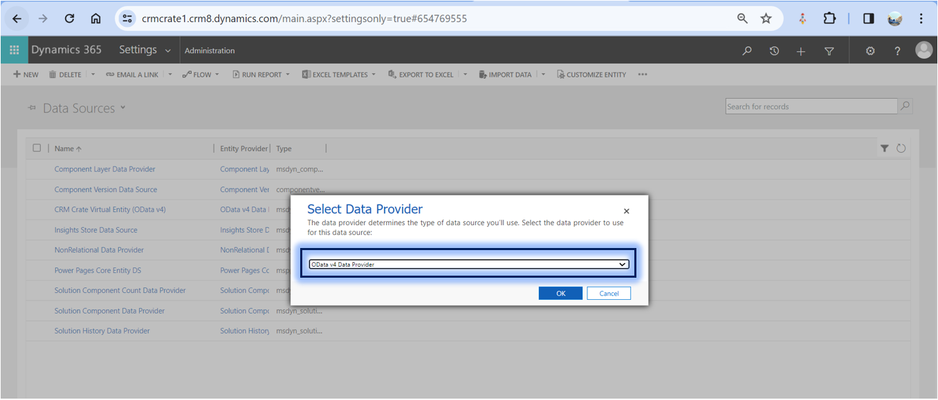 Create a Virtual Table in Power Apps using OData v4 Data Provider