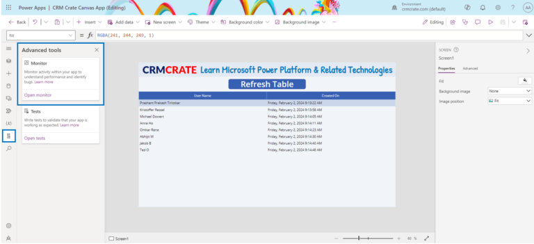 Canvas App Debugging & Troubleshooting using Monitor - CRM Crate